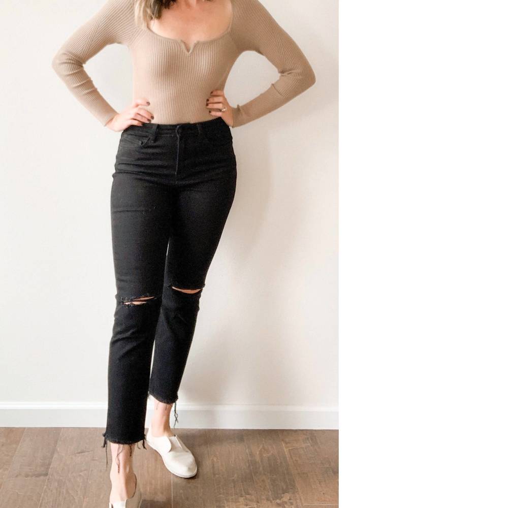 Nwt vervet by flying monkey straight shooter jeans in black